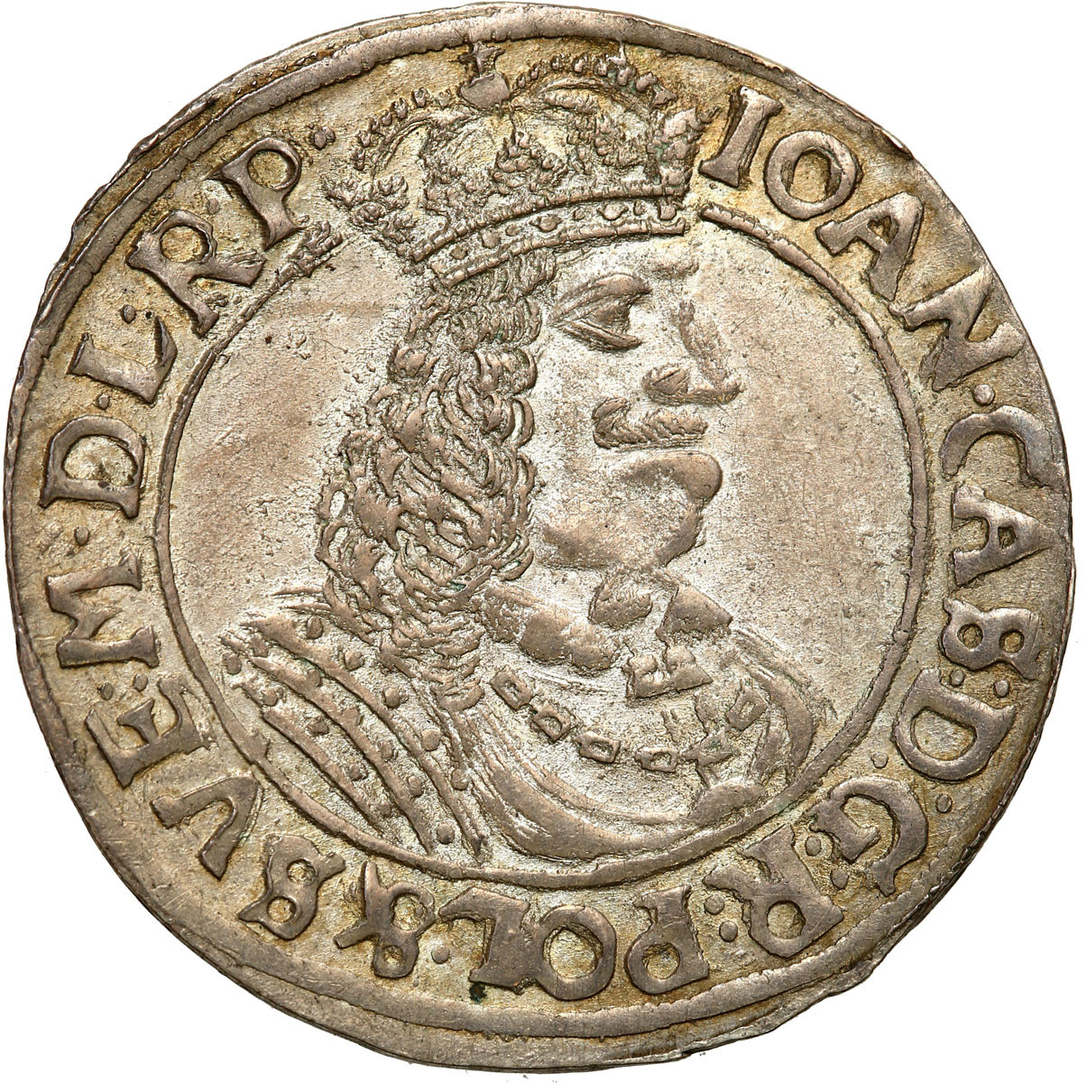 Jan ll Kazimierz. Ort (18 groszy) 1663, Toruń - PIĘKNY